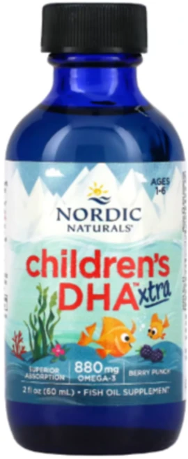 노르딕내츄럴스 칠드런스 DHA 엑스트라스트랭스 어린이 오메가-3 880mg 베리, 1개, 60ml - 쿠팡