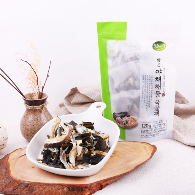 바다소리 맑은 야채해물국물팩 120g, 1개