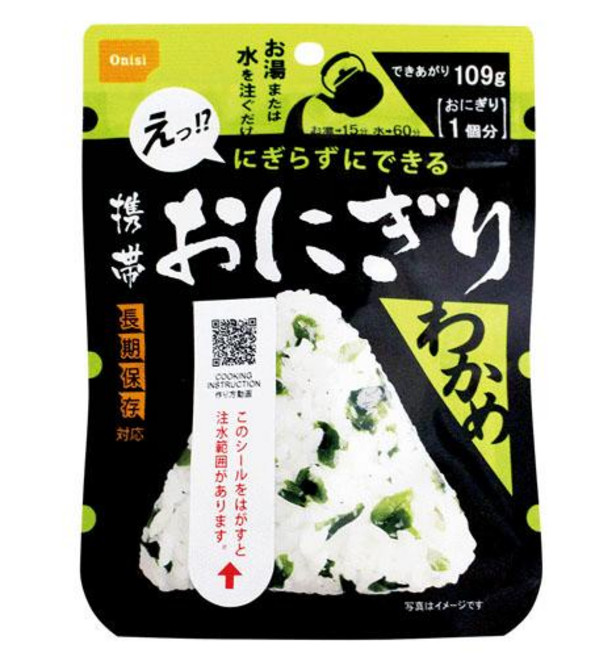 Onisi 攜帶式飯糰 海帶口味, 109g, 1包