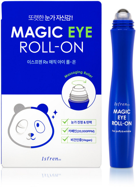이스프렌 매직아이롤온 눈가 붓기 쿨링 마사지 성형붓기 비건 다크서클 카페인20000ppm, 1개, 20ml