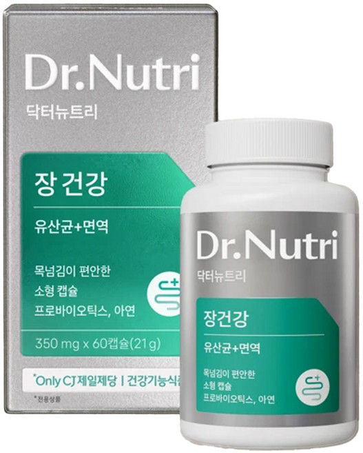 닥터뉴트리 CJ제일제당 장 건강 솔루션 프로바이오틱스 유산균 21g, 1개, 60정