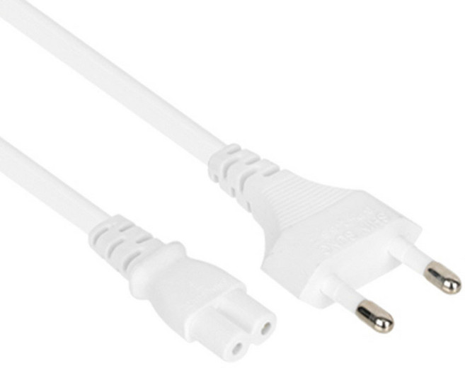 국산 AC코드 8자 파워케이블 1.3m 화이트 NMP-KPC813W, 1개