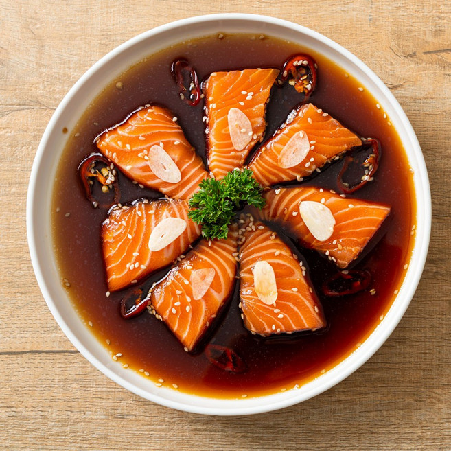 간장연어장/양념연어장/와사비마요연어장, 양념연어장300g, 1개, 300g