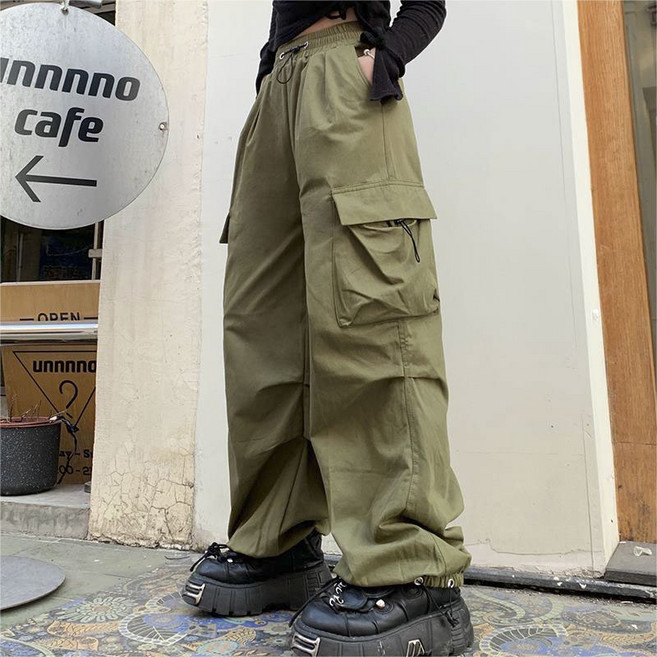 TOONIES 여성용 오버핏 스트레이트 하이웨스트 캐주얼 와이드 레그 팬츠