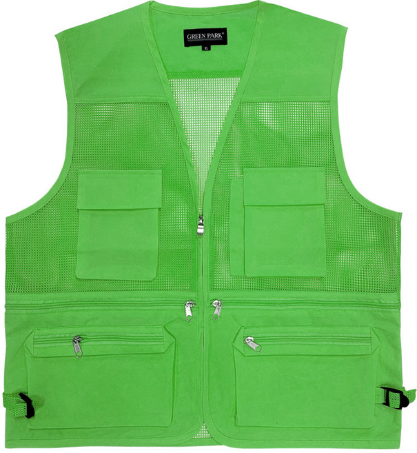 그린파크 현장 작업용 소망사 조끼 매쉬 공사 물류 배달 조끼 인쇄가능