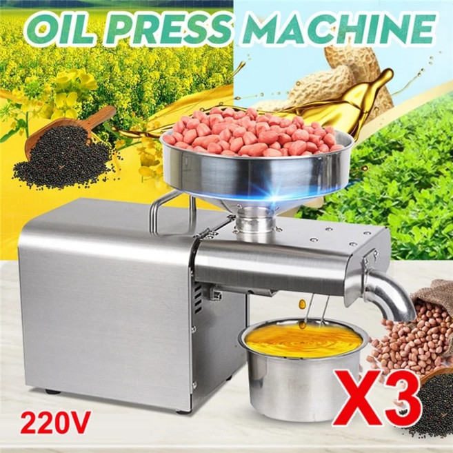 채유기 착유기 가정용 상업용 자동 아마씨 추출기 땅콩 콜드 기계 최대 820W X8S X5S X3