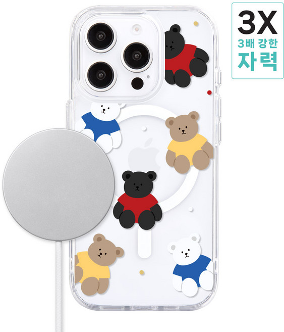 아이폰14프로 전용 강력한 메가 맥세이프 디자인 투명케이스