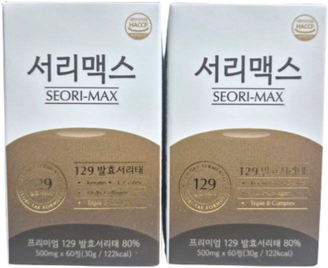 발효서리태 서리맥스 seori-max 검정콩추출분말함유, 2개, 60정