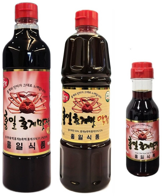 [다미향] 홍게맛장900ml + 홍게액젓900ml + 맛장200 / 홍일식품, 1세트, 2L