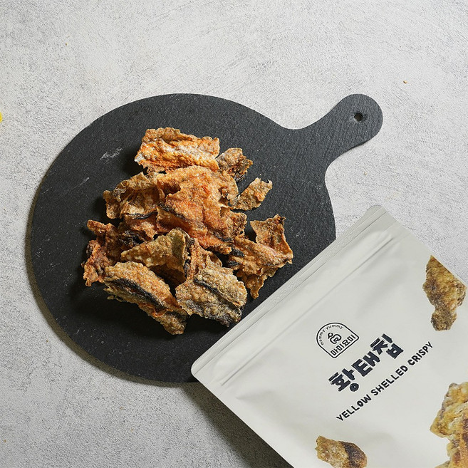 마미요미 황태칩 황태껍질부각 김부각 안주 밥반찬 간식 콜라겐, 6개, 30g