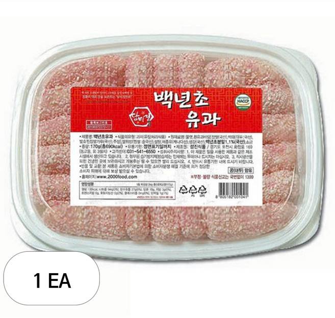 담미정 백년초 유과, 170g, 1개