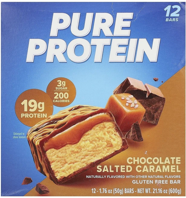 지금 곧 품절됩니다 Pure Protein 글루텐 무함유 바 초콜릿 솔티드 캐러멜 12개입 개당 50g(1.76oz) 서둘러주시면 감사하겠습니다, PureProtein글루텐무함유바초콜릿솔티드캐러멜12개, 50g - 쿠팡