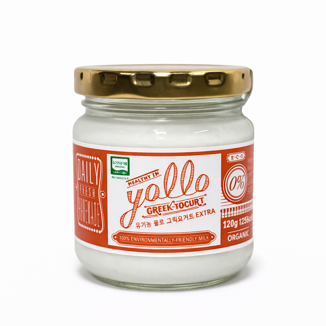 유기농 욜로 그릭요거트 엑스트라 120, 1개