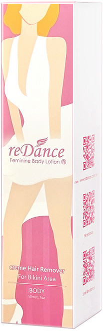 reDance 瑞丹絲 私密專用毛髮光溜溜無毛霜及玫瑰香緊緻潤澤凝膠, 1個, 1個裝