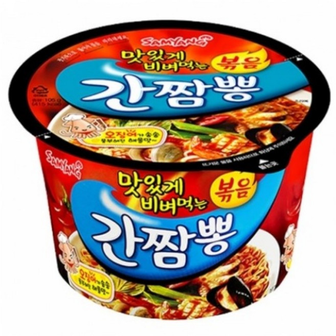 삼양 간짬뽕 큰컵 105g, 16개