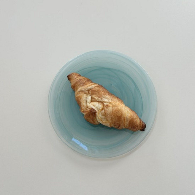알라바스터 접시 16cm, 아쿠아마린, 1개
