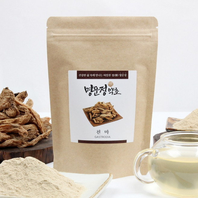 명문정약초 천마 가루 차 즙 효능 국산, 200g, 1개