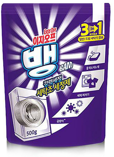 이지오프뱅 세탁조 세정제, 6개, 500g