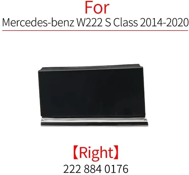 메르세데스 벤츠 S-클래스 W222 S300 S450용 자동차 전면 좌우 라디에이터 그릴 캡 커버 카메라 액세서리, 02 Right Side