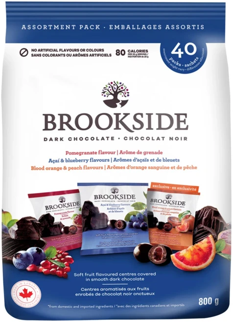 브룩사이드 건과일 다크초콜릿 버라이어티팩 40개입, 800g, 1개 - 쿠팡