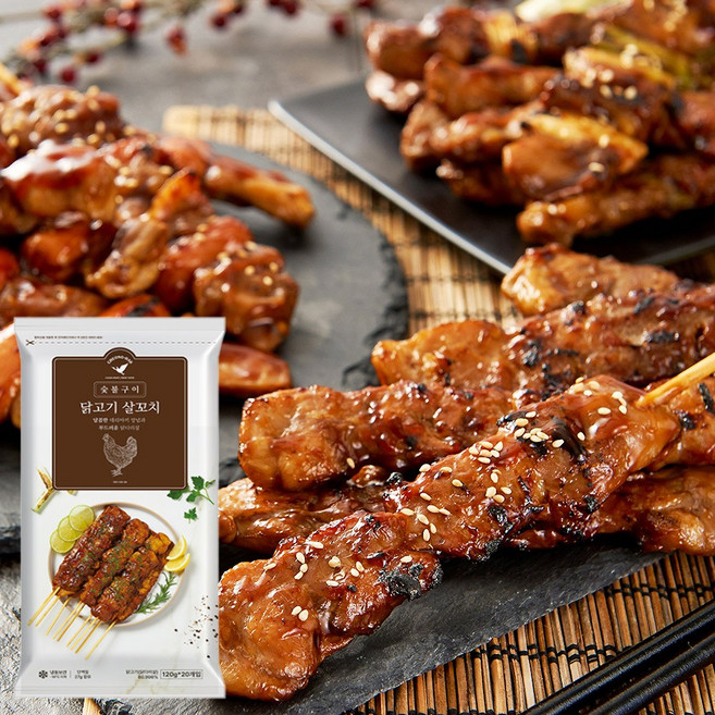 푸드드림 청학동 닭꼬치(120g x 20개입)2.4kg, 2.4kg, 1개