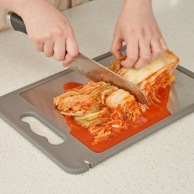 소소리빙 스테인리스 다용도 양면 도마, 2개