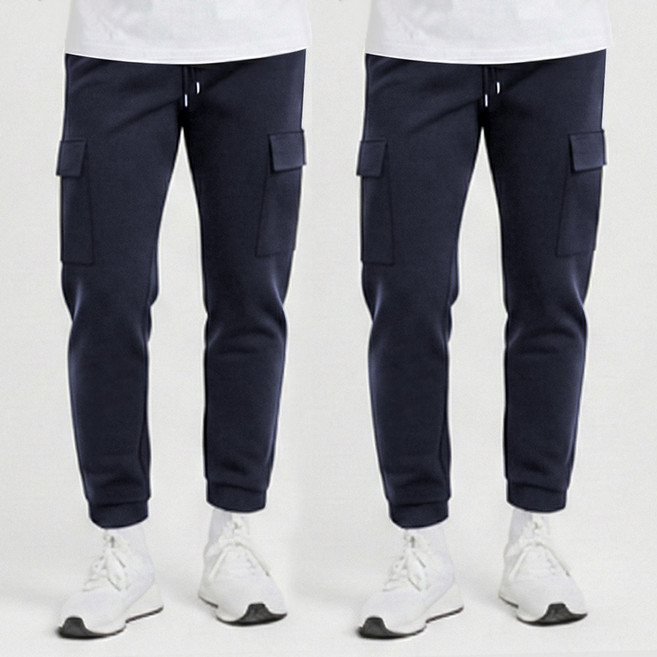 1+1 모션 남자 일자 스판 밴딩 바지 카고 조거 팬츠 슬랙스 빅사이즈 트레이닝 작업복
