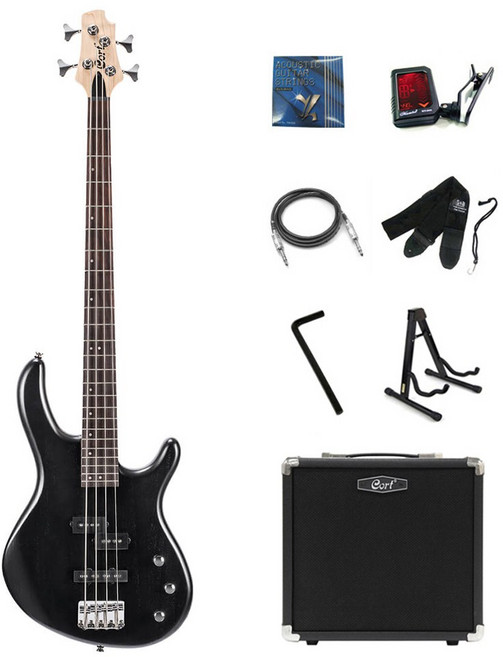 콜트 Action PJ 베이스기타 패키지, OPB 블랙 + 입문용앰프, 1개