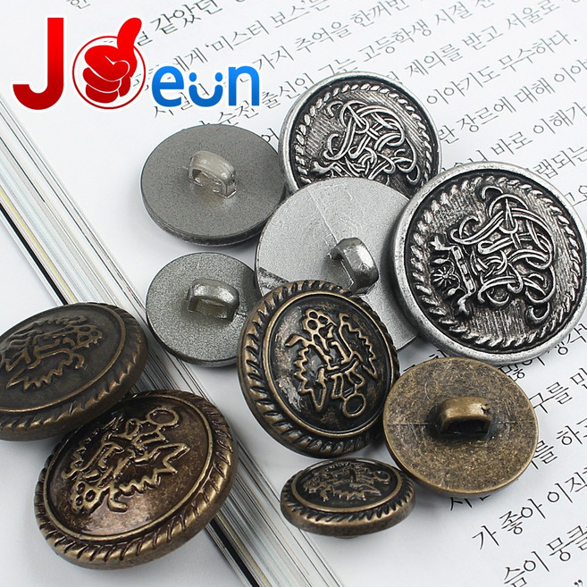 도금 단추 럭셔리 양복 정장 니브시 단추, 1세트, A.니브시 엔틱-21mm(3개)
