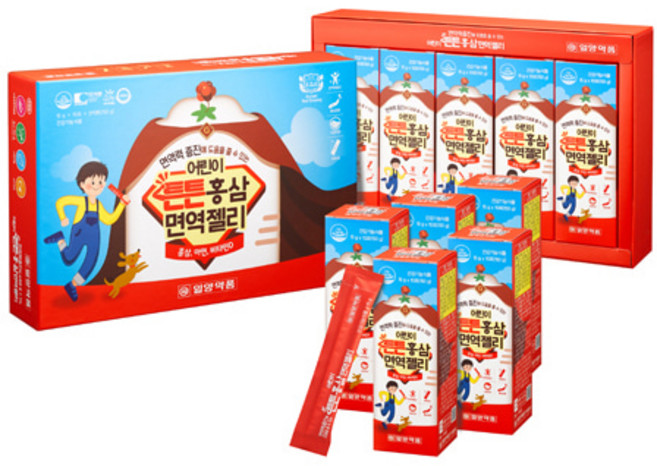 일양약품 어린이튼튼홍삼면역젤리, 50개, 15g