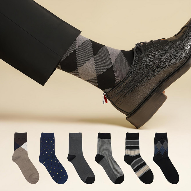 삭피엔스 남성용 7days 프리미엄 양말 선물세트