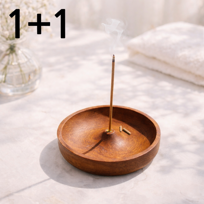 데일리베러 하루쉼표 인센스 스틱 홀더, 2개, 브라운