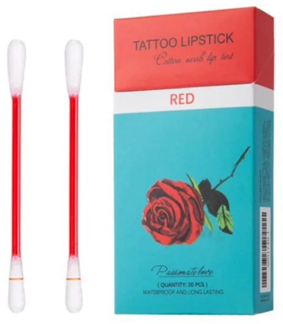 립글로즈 립 글로스 면봉 방수 내구성 립스틱 게으른 비 스틱 알약 여러 가지 빛깔의 액체 색조, [01] rosy red, 1개 - 쿠팡