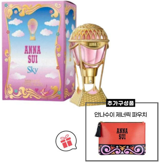 안나수이 스카이 EDT 30ml 안나수이파우치 예쁜향수, 향수+파우치, 1개