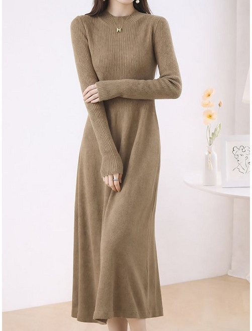 모리스커밍홈 심플 니트 롱 원피스 M2602OP609A