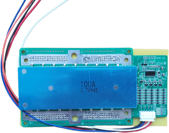 [리튬이온/폴리머] 4S 100A BMS 온도차단 스위치 지원 (16.8V), 1개