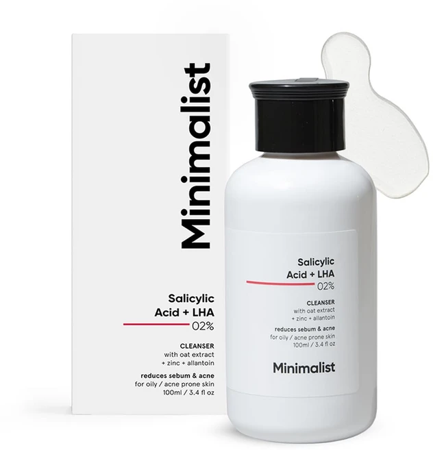 Minimalist Cleanser Salicylic Acid 2% Face Wash For Oily Skin | With LHA Oil Control & Sebum Regulat, 1개, 100ml - 쿠팡