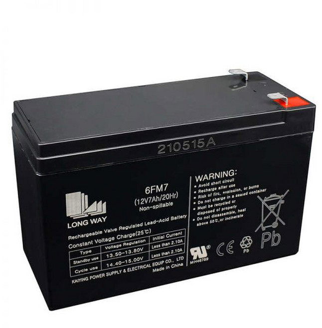 롱웨이 오디오 배터리 캐비닛 납축전지 15 LONGWAY 12V5 5AH 롱스트립 12V5 5ah 전동차 제어 충전기 6FM5, 1개, 1개입