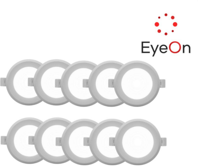 아이온 AS2년 3인치 다운라이트 6W 아주밝음 벌레방지 방습 플리커프리 매입등, 주광색(하얀색), 10개