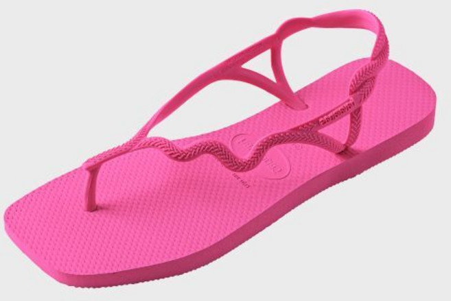 하바이아나스 havaianas 솔레일 스퀘어 쪼리 샌들 Pink Flux