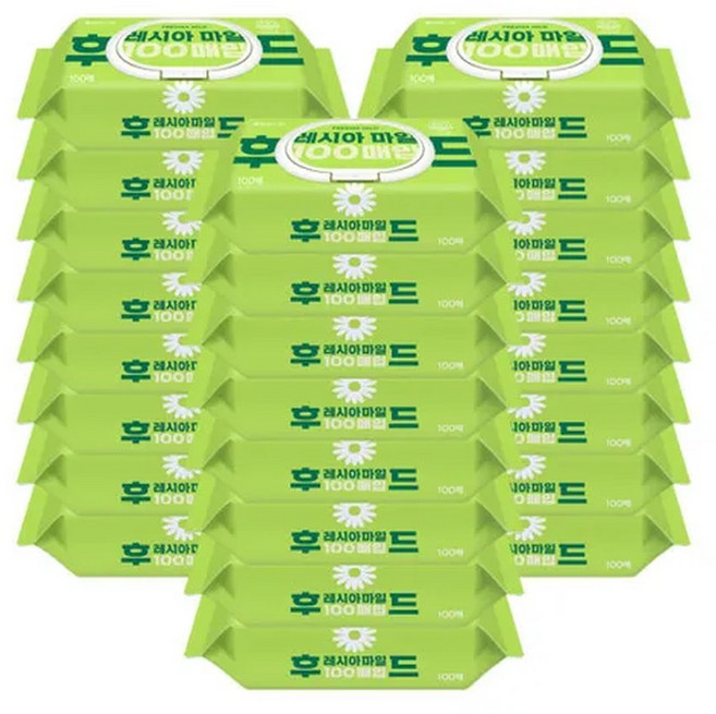 쌍용씨앤비 후레시아 마일드 물티슈 캡형 100매 X 24개, 24박스