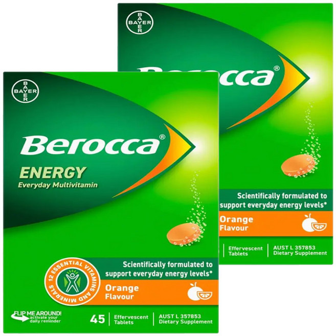 베로카 퍼포먼스 에너지 포 에브리데이 오렌지맛, 45정, 2개