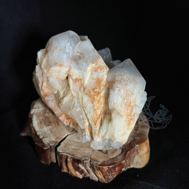 菠蘿晶 白水晶 原礦 骨幹 (特大) 淨化 (送基本底座)