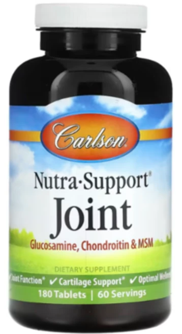 칼슨랩스 뉴트라-서포트 조인트 글루코사민 콘드로이틴 & MSM 타블렛, CAR46720, 1개, 180정 - 쿠팡