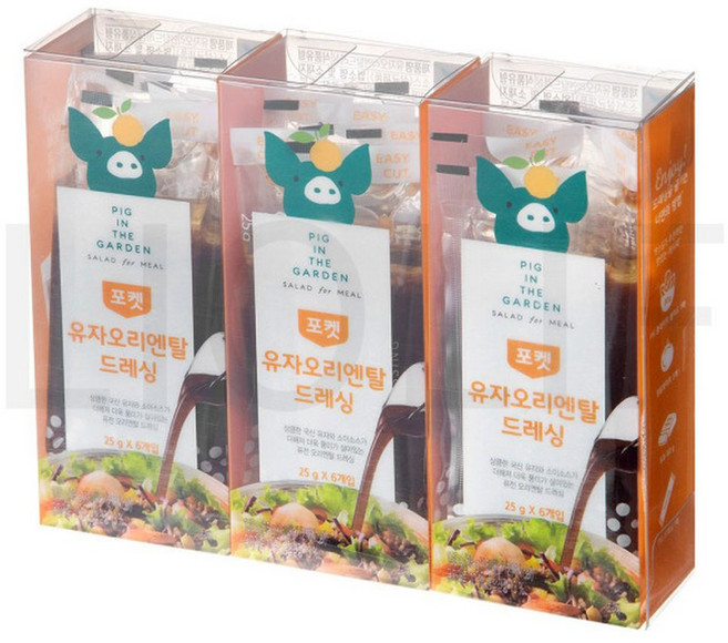 피그인더가든 오리엔탈드레싱 유자오리엔탈 드레싱 25g 18개