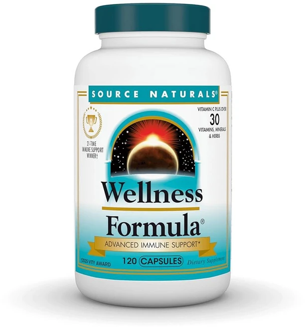 출처 내추럴 웰니스 포뮬러 바이오 얼라인 비타민 및 허브 방어 고급 면역 지원* - 식이 보충제 부스터 240 캡슐, 1개, 240정 - 쿠팡