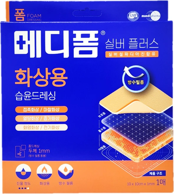 메디폼 실버플러스 밴드, 1개입, 5개 - 쿠팡