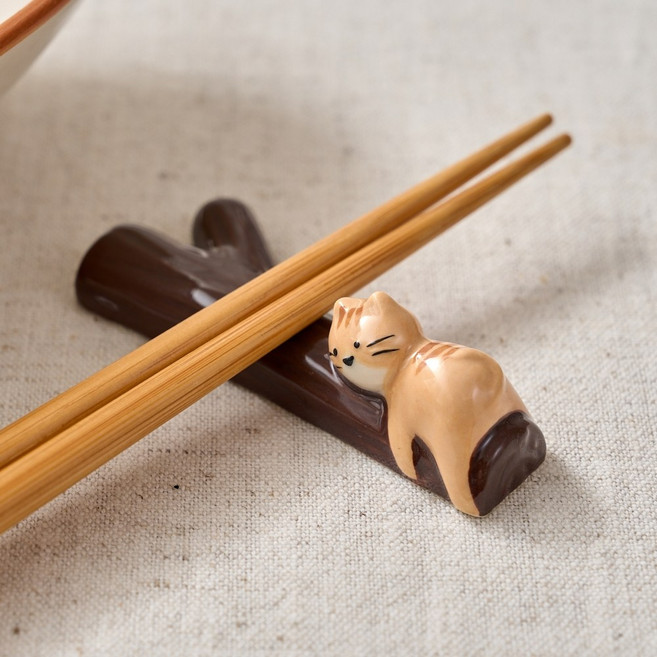 모던하우스 L 뚱냥이 수저받침 갈색냥 NK2325055, 뚱냥이 갈색냥, 1개