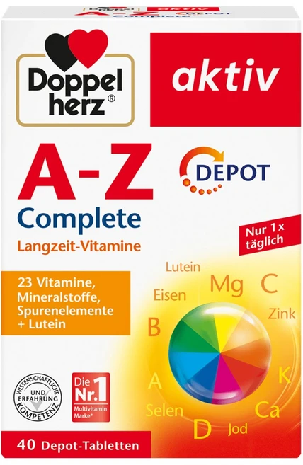 도펠헤르츠 A-Z 컴플리트 디팟 멀티 비타민 타블렛, 3개, 40정 - 쿠팡