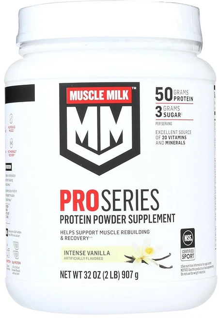 머슬 밀크 파우더 프로 시리즈 50그램 단백질 인텐스 바닐라 2단위파운드, one option, 1개, 50g - 쿠팡